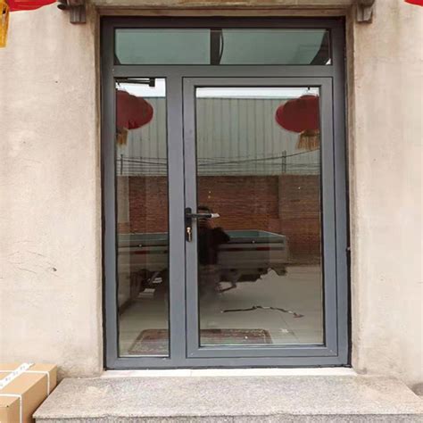 Aluminum Casement Door Aluminium Floor Spring Doors Double Glass For