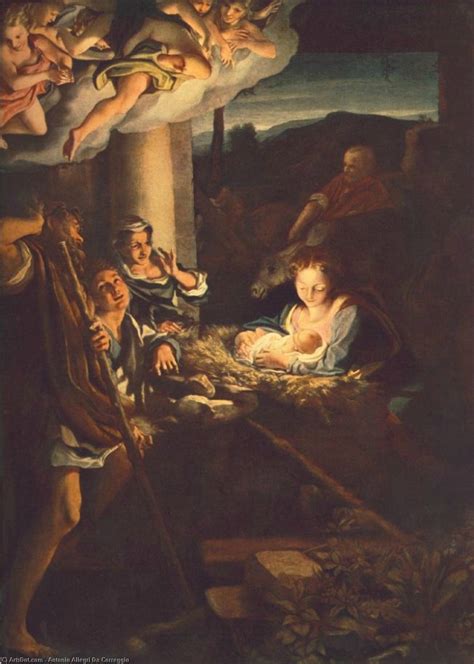 Oil Painting Replica Adoration Of The Shepherds The Holy Night