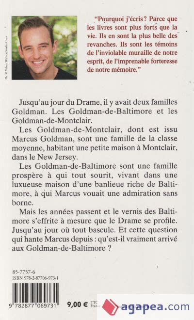 LE LIVRE DES BALTIMORE JOEL DICKER 9782877069731