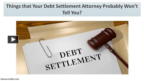 Ppt Things That Your Debt Settlement Attorney Probably Wont Tell You