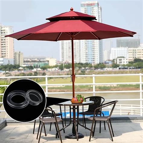 Buy 2 Inch 2 Set Silicon Patio Table Umbrella Hole Ring for Standard ...