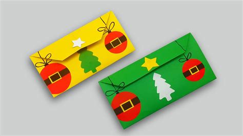 How To Make A Christmas Envelope Diy Christmas Envelope For Gift Card