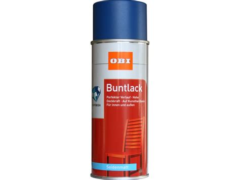 OBI Buntlack Spray RAL 5010 Enzianblau Seidenmatt 400 Ml Kaufen Bei OBI