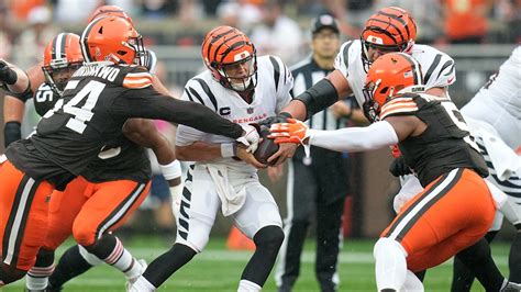 Cleveland Browns Vs Cincinnati Bengals Flexed Out Of Tnf Slot