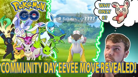 EEVEE DAY MOVE REVEAL GEN 4 TEASE SPINDA SPECULATION AND RAIKOU