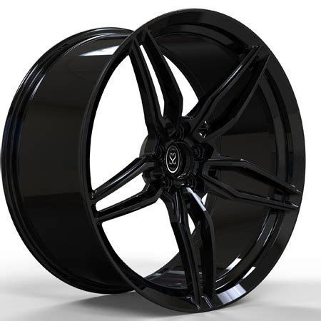 Staggered Inch Gloss Black Monoblock Rims Alloy Wheels For Double