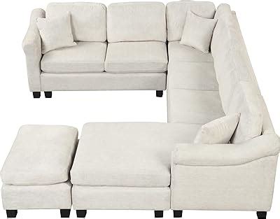 Amazon FANYE U Shaped Oversized 7 Seaters Modular Cushions