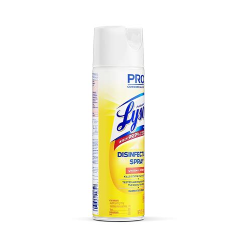 Professional Lysol Brand 19 Oz Aerosol Disinfectant Spray Original Scent Kills 99 9 Germs 12