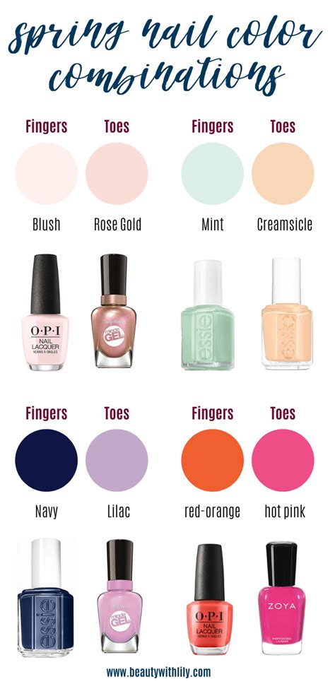 Spring Nail Color Combinations Beauty With Lily Fun Nail Colors