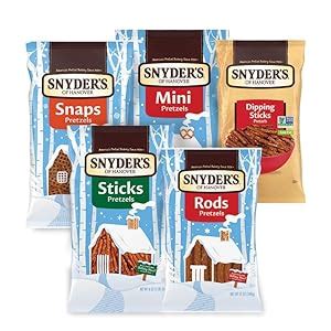 Amazon Snyder S Of Hanover Holiday Pretzel Cabin Bundle Frosted