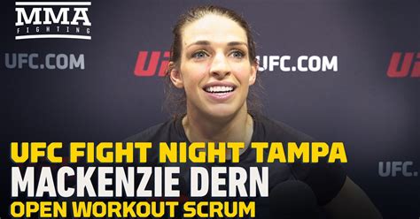 Mackenzie Dern UFC Tampa scrum, open workout highlights - MMA Fighting