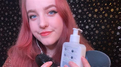 ASMR Getting You Ready For Bed Skincare Ear Cleaning Hair Brushing