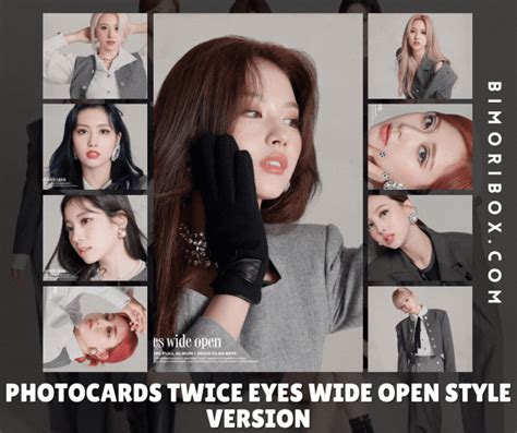 Photocards Twice Eyes Wide Open Style Version