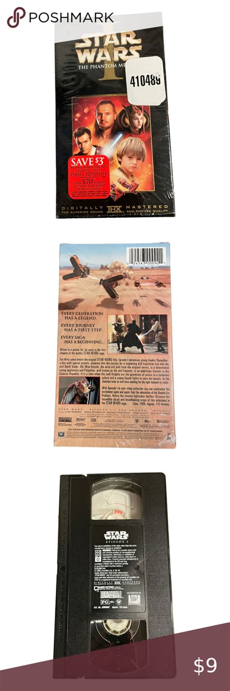 Star Wars THE PHANTOM MENACE Classic Vintage Movie VHS Tape Vintage