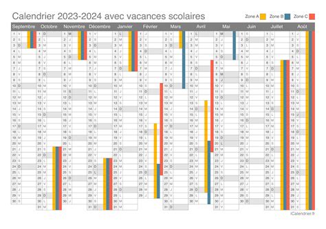 Calendrier Excel 2024 Et 2024 Vacances Scolaires 2024 Calendar 2024