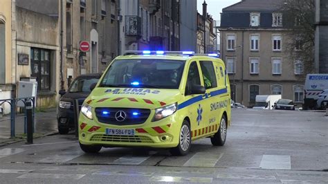 Ambulances Smur Police Met Spoed In Nancy Metz Frankrijk Youtube