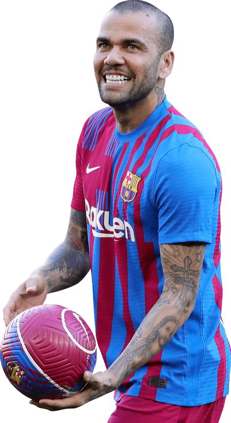 Dani Alves Barcelona Football Render Footyrenders