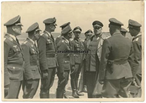 ORIG FOTO OFFIZIERE Bei General Besuch An Flugplatz NANTES Frankreich