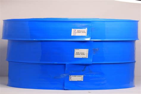 Blue Plain 500mm PVC Heat Shrink Sleeve For Lithium Ion Battery