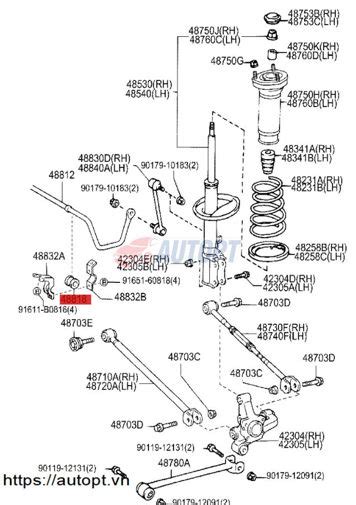 Auto Pt Cao Su C N B Ng Sau Xe Toyota Camry Ch Nh H Ng Gi R M Ph