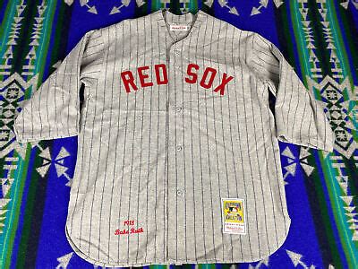 Babe Ruth Boston Red Sox Mitchell Ness Wool Baseball Jersey Xl