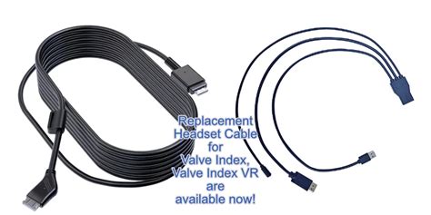 Replacement Headset Cable For Valve Index Valve Index Vr Cable Is Back In Stock