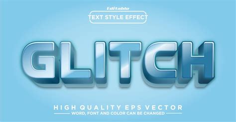 Efecto De Estilo De Texto De Error Editable Vector Premium