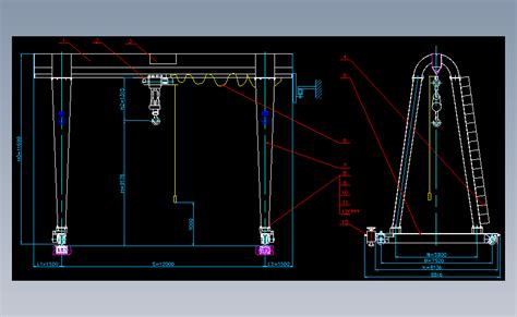 起重机模型图纸autocad 2004模型图纸下载 懒石网