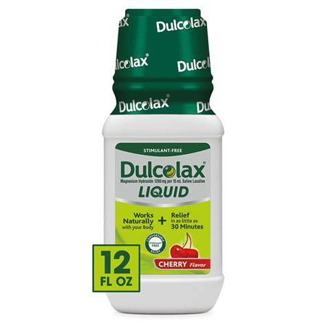 Dulcolax Liquid Laxative Oz Cherry Stimulant Free