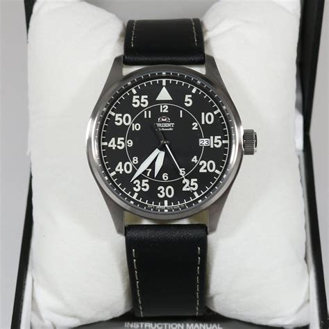 Orient Automatic Men S Aviator Flight Black Dial Watch RA AC0H03B10B