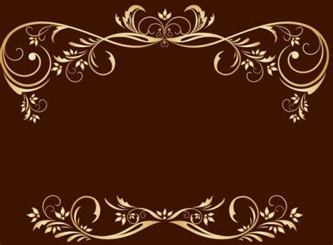 Free Gold Royal Floral Frame Vector 02 - TitanUI