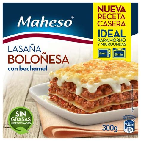 LASAGNA CARNE BECHAMEL MAHESO 300GR Tharsis Supermercados