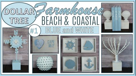 Beach Decor Dollar Tree Diy Coastal Farmhouse Nautical Decor Youtube