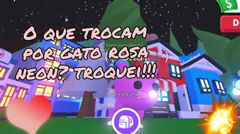 O Que Trocam Por Gato Rosa Neon Troquei YouTube