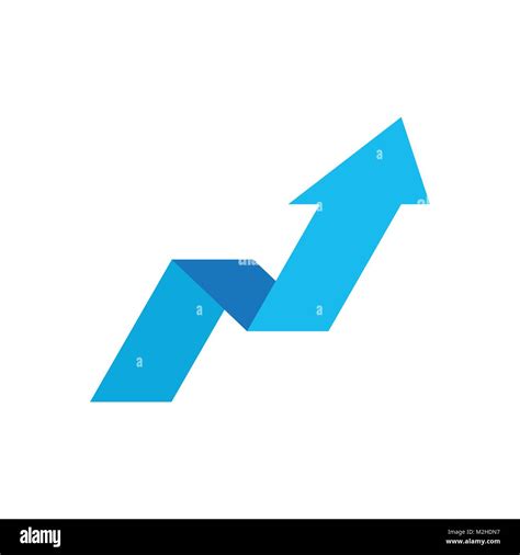 Arrow growing graph vector icon. Progress arrow grow sign illustration. Business concept Stock ...