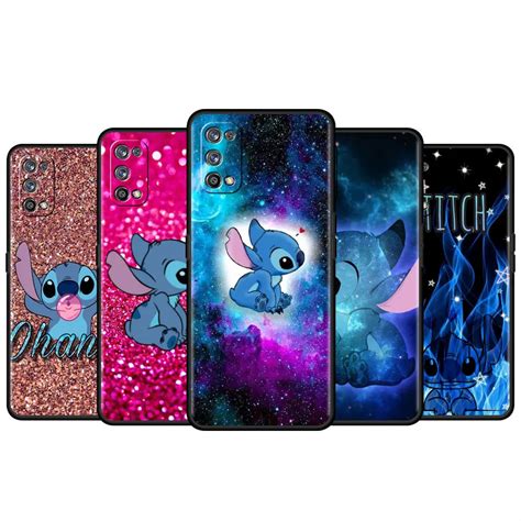 Disney Stitch funda de cielo estrellado para móvil carcasa suave para