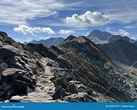 Hiking Trails or Mountaineering Routes of the Silvretta Alps Mountain ...