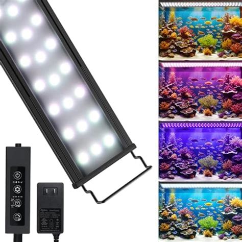 Amazon Led Aquarium Lights For To Inches Fish Tank W Full