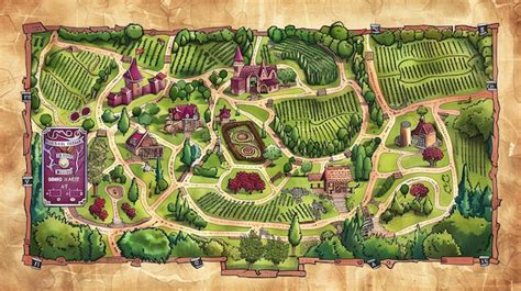 Premium Photo | A map of a fictional fantasy world with a detailed ...