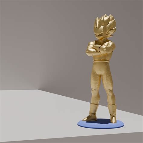 Archivo Stl Vegeta Super Saiyan Dragon Ball Modelo Para Descargar Y