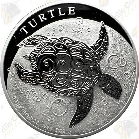 2018 5 Oz Niue 999 Fine Silver Hawksbill Turtle SKU 38185