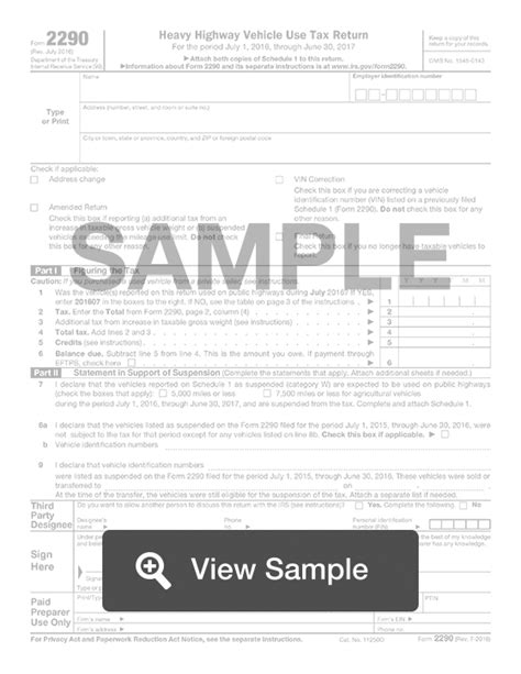 IRS Form 2290: Truck Tax Return | Fill Out Online | PDF | FormSwift