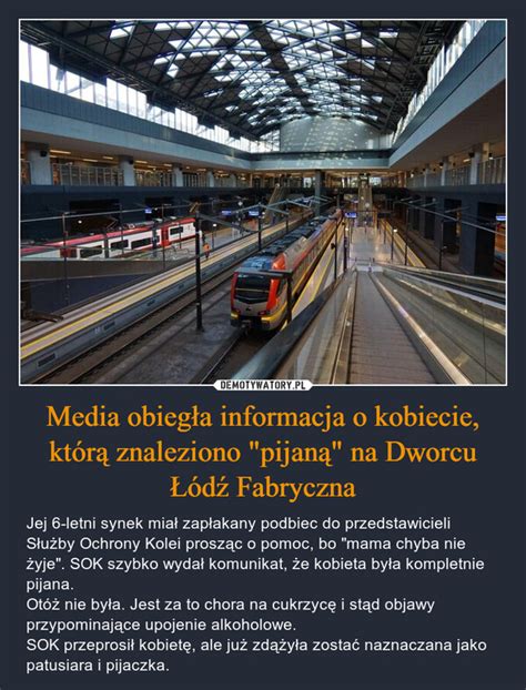 Media Obieg A Informacja O Kobiecie Kt R Znaleziono Pijan Na