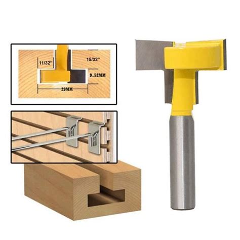 8mm T Track Routeur à Rainure en T Forme Routeur Bits Coupe du 8mm Lame