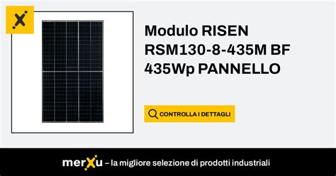 Risen Energy Modulo RISEN RSM130 8 435M BF 435Wp PANNELLO MerXu