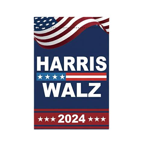 Ghyjpajk Harris Walz 2024 President Election Yard Sign Stake Kamala Garden Tim