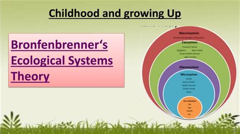 Urie Bronfenbrenner S Ecological Perspective Of The Developing Person