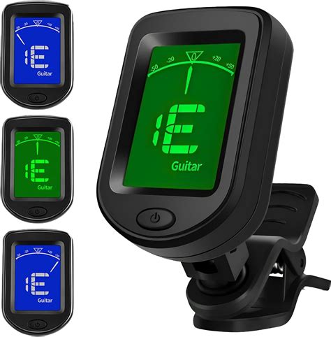 Bezavea Guitar Tuner Clip Onmini Clip On Guitar Tunerdigital Tuners Of Guitar Accessories