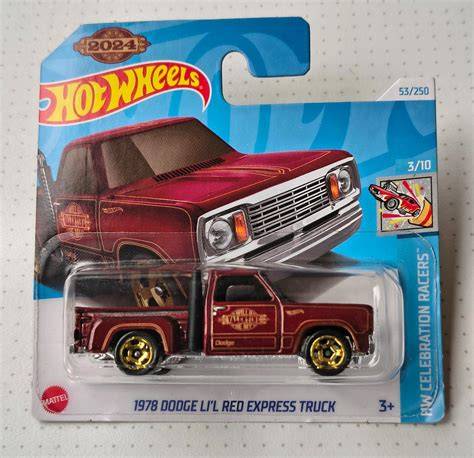 Autíčko Hot Wheels 1978 Dodge Li l Red Express Truck Aukro