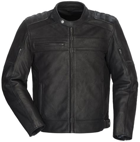 32499 Tour Master Mens Blacktop Armored Leather Jacket 1062425